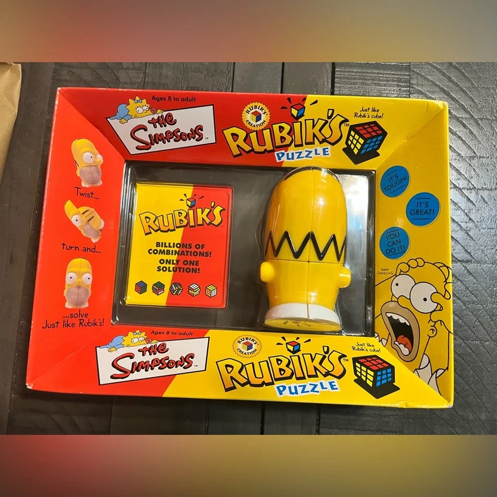 Simpsons Rubik's Puzzle Homer's Head Game Sealed Box